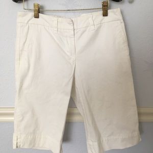 White Bermuda shorts